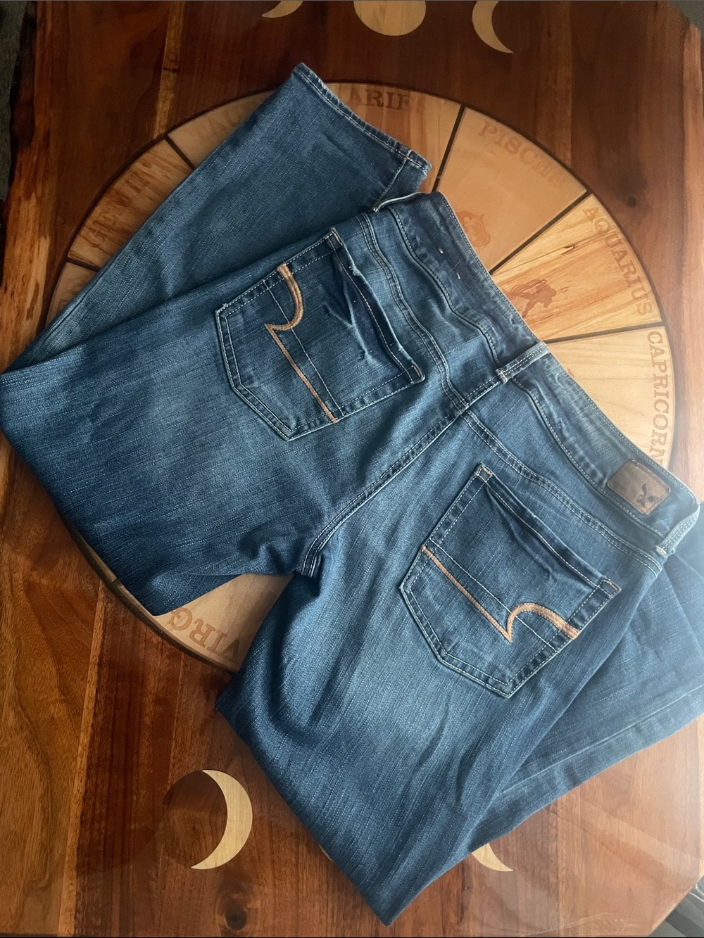 Artist Crop Y2K Capri Low Rise American Eagle - Picture 3 of 7